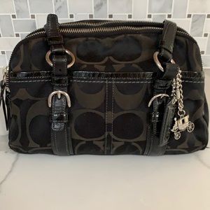 Coach black satchel 👜